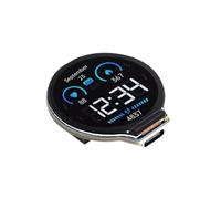 Ujjdwiurgh 1 Piece ESP32-S3 Development Board, Integrates GC9A01 Display Driver Chip, 32-Bit LX7 Dual-Core Processor, Black 1.28Inch IPS LCD