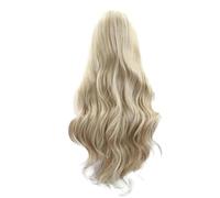 Ujjdwiurgh 1 Piece Synthetic Blonde Lace Front Wigs Gold Wig Piano Blonde Color Long Soft Hair Heat Fiber Long Wavy Wigs