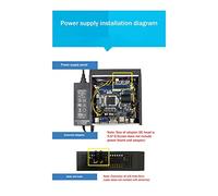 Ujjdwiurgh 1 Pieces Mini ITX Computer Chassis DC Power Supply Industrial Control Chassis Home Desktop Computer Case