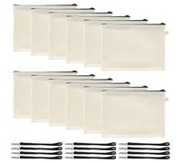 Ujjdwiurgh 1 Set Cosmetic Bag Sublimation Blank Heat Transfer Cosmetic Bag with Wrist Strap Lanyard for DIY Craft