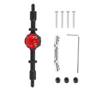 Ujjdwiurgh 1 Set Metal Rear Bridge Axle with Steel Gear for D12 B14 B24 B16 B36 C14 C24 C34 C44 RC Car Upgrade Parts,Black