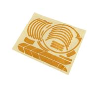 Ujjdwiurgh 1 Set Reflective Stickers Scooter Full Set Stickers for MAX G30 Kickscooter Foldable Stickers(Yellow)