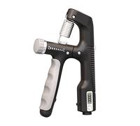 Ujjdwiurgh 10-100Kg Adjustable Electronic Hand Grip Power Exercise Heavy Gripper Fitness Muscle Training Hand Strengthener-Black