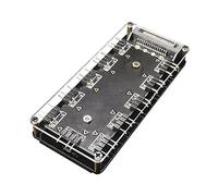 Ujjdwiurgh 10 Ports RGB Fan HUB PC Computer Desktop 5V 3PIN ARGB Extension Splitter Portable Power Adapter Replacement Accessories