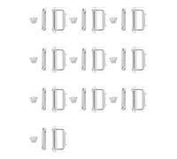 Ujjdwiurgh 10 Set Fixed Adjustable Bridge Tailpiece for Harmony Guitar New