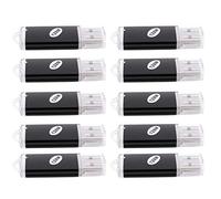 Ujjdwiurgh 10 x USB Memory 2.0 Memory Stick Flash Drive 128MB Gift Black
