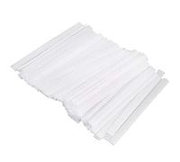 Ujjdwiurgh 100 pcs Make Up Brush Pen Netting Cover Mesh Sheath Protectors Guards Protective cover Sheath Net (White)