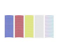 Ujjdwiurgh 100 Pcs Reflective Car Wheel Rim Stickers, Night Safety Warning Stripe, Decals Tape for Car, Motocycle