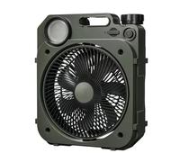 Ujjdwiurgh 10000mAh Camping Fan with LED Lighting Rechargeable Desktop Portable Circulator Outdoor Fan Shake Head Electric Fan,B