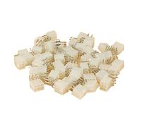 Ujjdwiurgh 100Pcs 4.2MM 6 Pin Header Male Pin for Graphics Card GPU PCI-E PCIe Power Connector Right Angle Through Hole Video Card