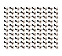 Ujjdwiurgh 100Pcs 6mm Black Plastic Safety Eye Washers For Teddy Toy Eyes Puppet Doll Craft