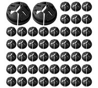 Ujjdwiurgh 100pcs Push-in Cable Connectors Cable Connectors Wire Connectors 3/8-1/2 Inch Push in Connector Plastic Electrical Box Wire for Romex 1/2 Inch Knockouts