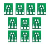 Ujjdwiurgh 100PCS SOT23 SOT23-3 Turn SIP3 Double-Side SMD Turn to DIP Adapter Converter Plate SOT SIP IC Socket PCB Board DIY Kit