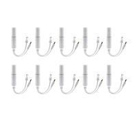 Ujjdwiurgh 10Pc POE Spliter Waterprof with Video Balun+Power Adapter Cable Supply Module Injector 48 to 12V for IP Camera Extender, Fine Workmanship
