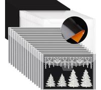 Ujjdwiurgh 10pcs 0.6mm Strong Rubber Magnetic Sheets and 10pcs Stamp Die Storage Bags, Die Storage Set for Storing, DIY B