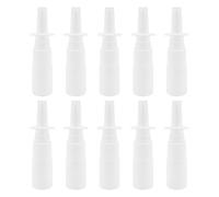 Ujjdwiurgh 10Pcs 10Ml Bottle Refillable Plastic Mist Nose Nasal Sprayer