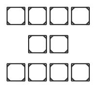 Ujjdwiurgh 10Pcs 120Mm Anti-Vibration Silicon Fan Gasket Noise Reducing Gasket Pad for PC Computer Case Fan