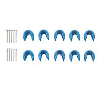 Ujjdwiurgh 10Pcs Climbing Rope Net Plastic Connector Net Buckle Climbing Accessories for Outdoor Amusement Swing Climbing Rope Parts Blue