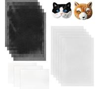 Ujjdwiurgh 10Pcs Eye Mesh for Therian Mask for Costume Roleplay, Fursuits, Therian, Handicrafts