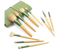 Ujjdwiurgh 10Pcs Full Makeup Brushes Loose Powder Brush Foundation Brush Nose Shadow Brush Soft Fiber Hair