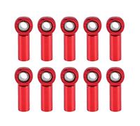 Ujjdwiurgh 10Pcs M3 Ball Joint Link Bar Rod Seals Ball Head Tie Rod End For 1/10 Rc Truck Car Truck Red