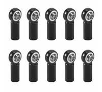 Ujjdwiurgh 10Pcs Metal M2.5 Link Tie Rod End Ball Joint for A959 12428 144001 C24 MN D90 MN99S RC Car Parts,Black