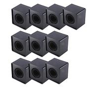 Ujjdwiurgh 10Pcs Microphone MarkFlag Mic Station-Cube Square Interview Box Stand Flags Shaped Holder Reporter Injection,Black