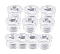 Ujjdwiurgh 10PCS Microphone Screw Adapter 3/8In to 5/8In Male Mic Thread Screw Mic Mount Mic Stand Accessories Repairing Parts