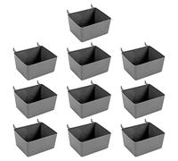 Ujjdwiurgh 10Pcs Pegboard Box, Pegboard Bin Kit, Pegboard Basket Storage Organizer, Pegboard Accessories Parts for Organizing Tools