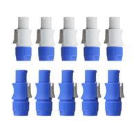 Ujjdwiurgh 10Pcs Powercon Male 3 PIN Connector 250V 20A AC Signal Input Jack for Stage Light for Beam Light Power