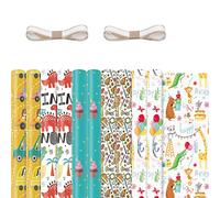 Ujjdwiurgh 10Pcs Wrapping Paper Sheets for Kids,Birthday Party Wrapping Paper Gift Wrap Papers,Present