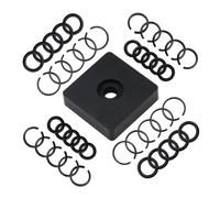 Ujjdwiurgh 10Set 1/2in&10Set 3/8in Impact Retaining Ring Clip Friction Ring+ O-Ring,Retainer Impact Lock Ring Anvil Install Tool