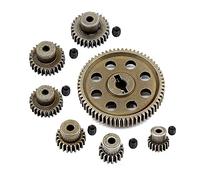 Ujjdwiurgh 11184 Metal Main Gear 64T Motor Pinion Gears for 1/10 RC Car Amax Exceed 94111 Parts