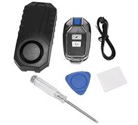 Ujjdwiurgh 113Db Super Loud Wireless Motorcycle Bicycle Alarm Security Anti-Theft Alarm with Remote Control Waterproof Black