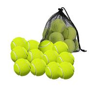 Ujjdwiurgh 12 Pack Tennis Balls with Storage Bag - Fine Quality Thick-Walled Tennis Ball - Perfect for Tennis, and Cricket