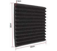 Ujjdwiurgh 12 Pcs Acoustic Foam Board,Studio Wedge Tile,Acoustic Foam Soundproof Pyramid Studio Treatment Wall Panel 2.5X30X30cm