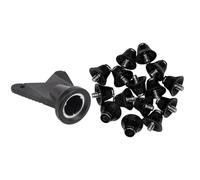 Ujjdwiurgh 12 Pcs Football Boot Studs Rugby Studs Turf 13mm M5 Screw Shoes Spikes, Soccer Studs for Competition Training Black