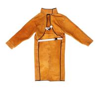 Ujjdwiurgh 120cm Welding Apron Flame Retardant Long Sleeve Welder Protective Clothing Split Leather Fire-