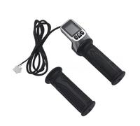 Ujjdwiurgh 124DX 36V/48V LCD Electric Quantity Display with Switch EBike Speed Governing Throttle Grip Electric Throttle Grip