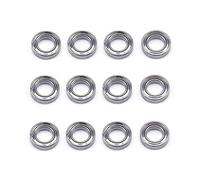 Ujjdwiurgh 12Pcs 144001-1296 4x7x2mm Bearing Spare Accessories for 144001 124019 124018 RC Car Upgrade Parts