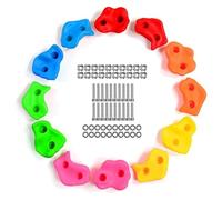 Ujjdwiurgh 12PCS Climbing Wall Grips Kids Rock Wall Climbing Holds for Indoor and Outdoor Play Set Use
