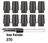 Ujjdwiurgh 12Pcs Golf Ferrules Compatible with Irons 0.370 Inch Tip Irons Shaft Golf Club Shafts Sleeve Adapter