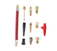 Ujjdwiurgh 12Pcs/Set Airbed Pump Hose Adapter Nozzle Valve Air Hose Inflating Needles Bike Pump Inflator Connector Bike Tools