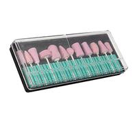 Ujjdwiurgh 12Pcs/Set Professional Polishing Grinding Head Tools Nail Art Ceramic Drill Bits