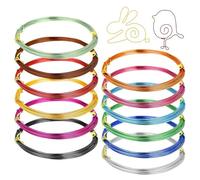 Ujjdwiurgh 12Rolls Colored Aluminum CraftWire 18 Gauge 1mm Flexible Metal Artistic Floral Bendable Metal Wirefor DIY CraftMaking