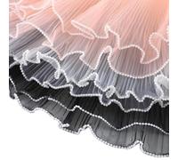 Ujjdwiurgh 13.5 Yards Flower Wrapping Mesh Paper, Bouquet Floral Packaging Paper with Pearl Edge, (Black, White, Pink)
