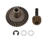 Ujjdwiurgh 13T 38T Metal Crown Gear Motor Differential Main Gear Combo for Front Rear Axle SCX10 90021 90022 Off-Road RC Truck Car