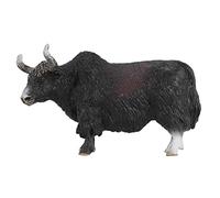 Ujjdwiurgh 14.5X3.5X8.5cm Classic Black Animals Cattle Bull Ox Figurine Pvc Cute Lifelike Model Toy