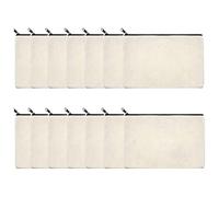 Ujjdwiurgh 14 Pieces Blank Craft DIY Canvas Pen Pencil Case- Invoice Bill Bag Makeup Bag Cosmetic Bag Multipurpose Toiletry Pouch