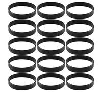 Ujjdwiurgh 15 PCS Bracelet Bangle Rubber Black Sport 12 mm Band TOP